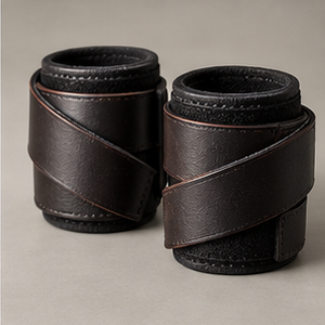 Pin Buckle, leather wrist wraps
