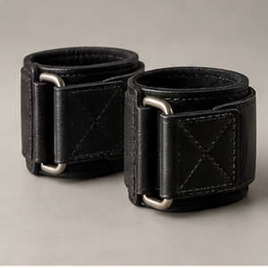 Dark Tan, leather wrist wraps